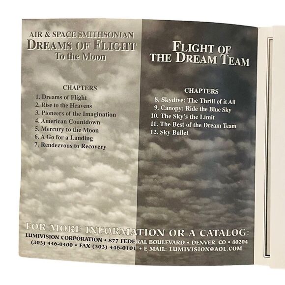 10/25🦋 Air & Space Dreams of Flight to the Moon/Flight of the Dream Team Vid CD - Picture 12 of 16